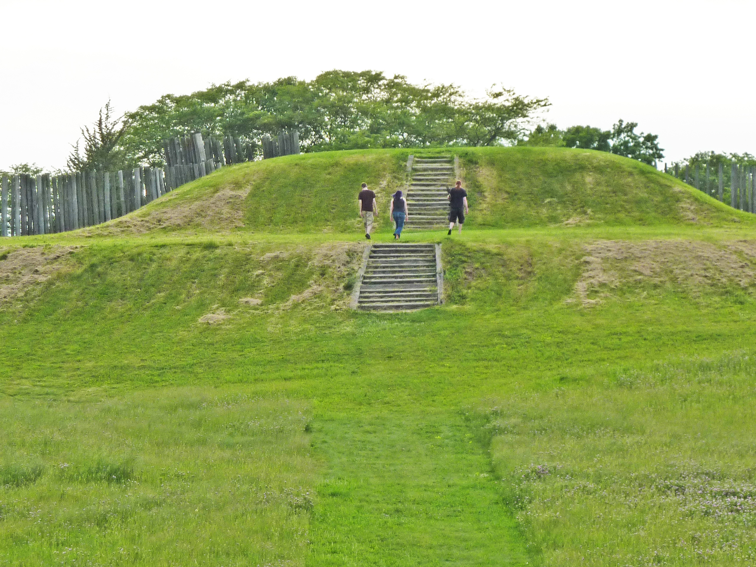 Steps on a platform mound at Aztalan